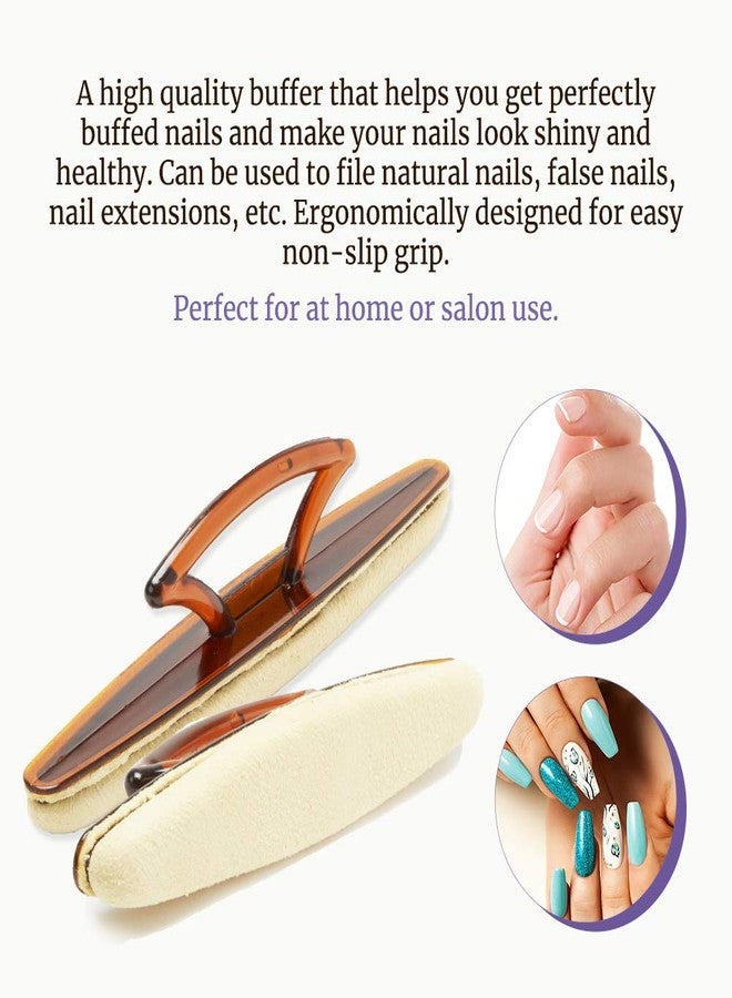 SuperNail Winning Nails 7" Chamois Nail Buffer – High-Shine Nail Polishing for Natural Nails, 2 Pack - Image 3